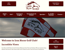 Tablet Screenshot of golfironhorse.com